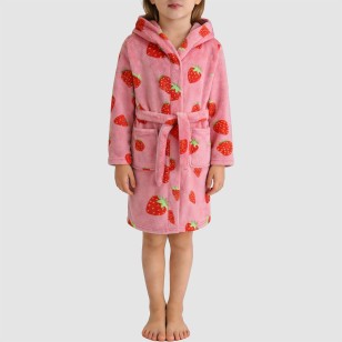 High-quality warm and comfortable hooded bathrobe