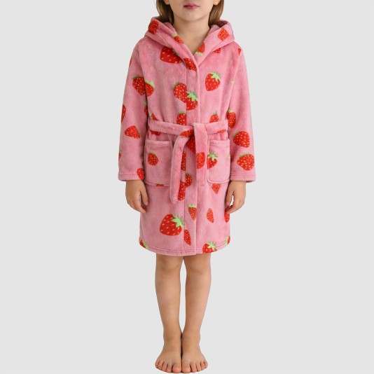 High-quality warm and comfortable hooded bathrobe