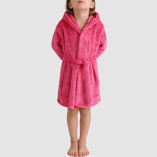 Comfortable and warm hooded bathrobe