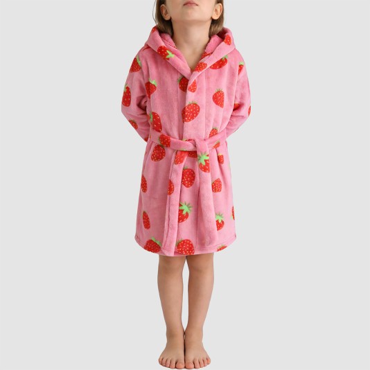 High-quality warm and comfortable hooded bathrobe