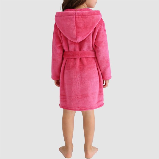 Comfortable and warm hooded bathrobe