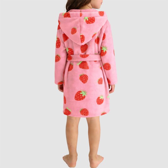High-quality warm and comfortable hooded bathrobe