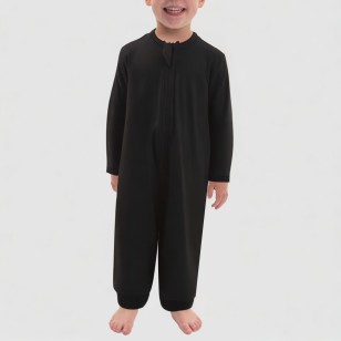 Classic black comfortable boys' onesie pajamas