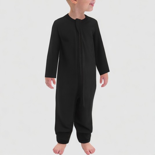 Classic black comfortable boys' onesie pajamas