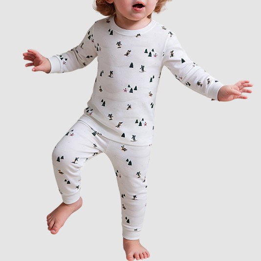 Cartoon soft and breathable boys' pajama set