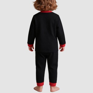 Color-blocked comfortable boys' pajama set