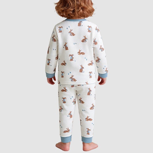 High-quality rabbit pattern boys' pajama set