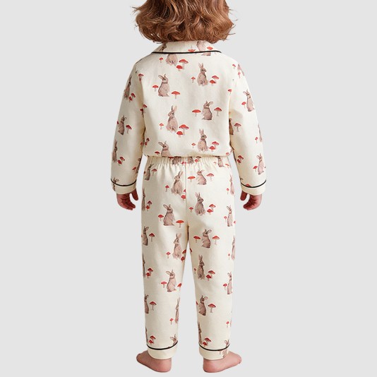 Soft printed autumn boys' pajama set