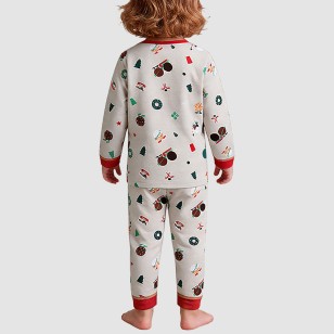 Soft and breathable pure cotton boys' pajama set