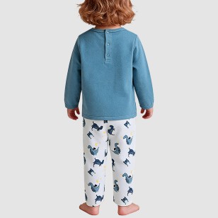 Velvet soft and comfortable boys' pajama set