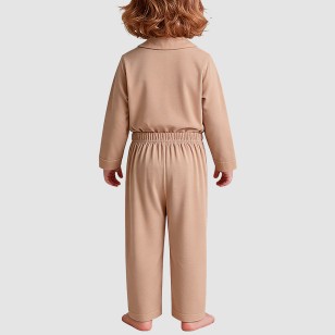Classic button-down soft boys' pajama set