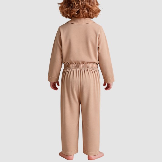 Classic button-down soft boys' pajama set