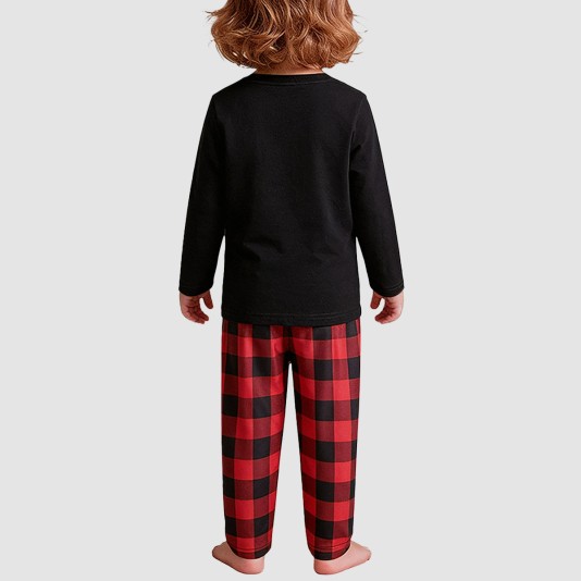 Crew neck soft and breathable boys' pajama set