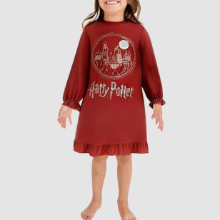 Casual round-neck soft girls' nightgown