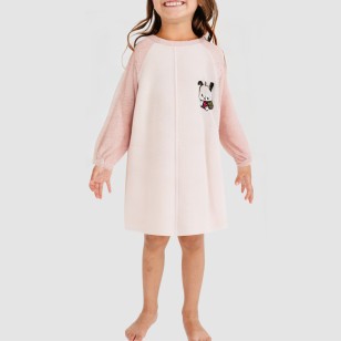 Warm and comfortable fleece nightgown for girls