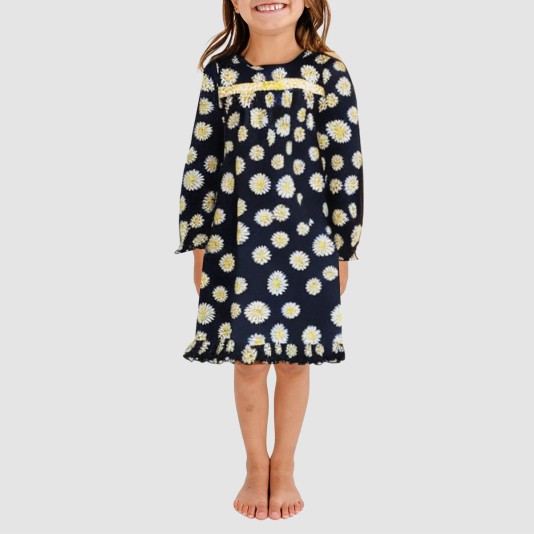 Round neck casual loose girls' nightgown
