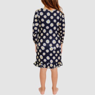 Round neck casual loose girls' nightgown