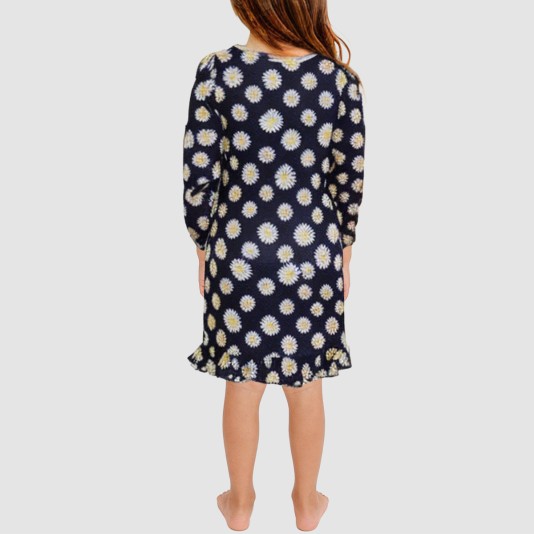 Round neck casual loose girls' nightgown