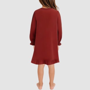 Casual round-neck soft girls' nightgown