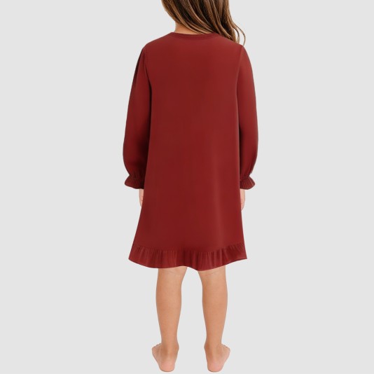 Casual round-neck soft girls' nightgown