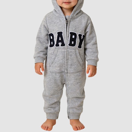 Casual pure cotton girls' thick onesie pajamas