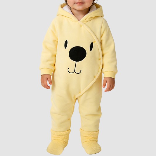 Yellow hooded pajama set