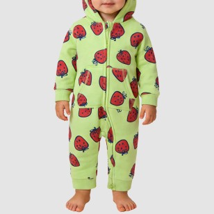 Stylish and soft thickened girls' onesie pajamas