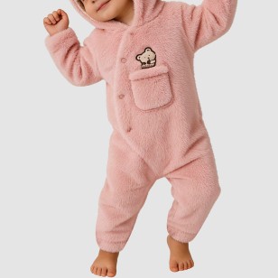Winter comfortable thick onesie pajamas for girls