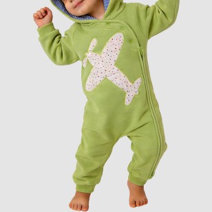 Comfortable hooded girls' thick onesie pajamas