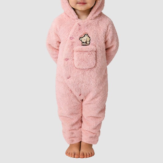 Winter comfortable thick onesie pajamas for girls