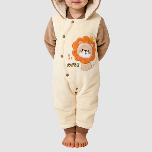 Cute and warm thick onesie pajamas for girls