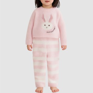 Cute and simple thick pajama set for girls