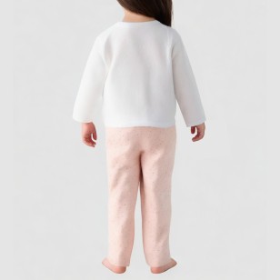 Simple and comfortable thick pajama set for girls