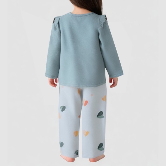 Soft and comfortable thickened pajama set for girls