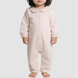 Simple pure cotton girls' thin onesie pajamas