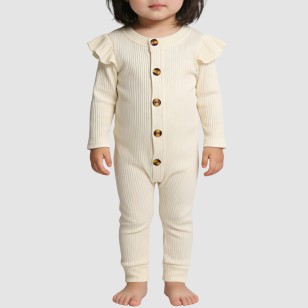 Casual and soft girls' thin onesie pajamas