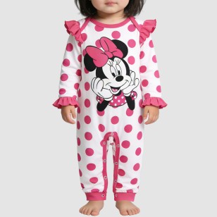 Sweet and soft girls' thin onesie pajamas