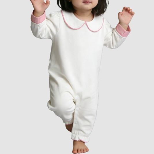 Sweet and cute girls' thin one-piece pajamas