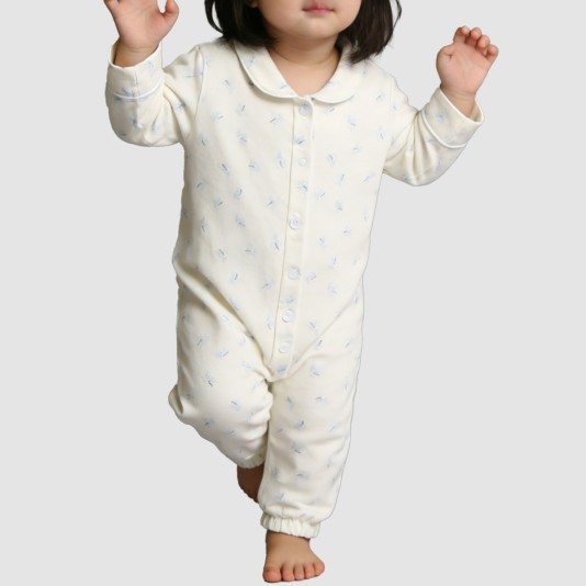 Cartoon soft girls' thin onesie pajamas