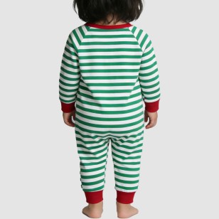 Striped soft girls' thin bodysuit pajamas