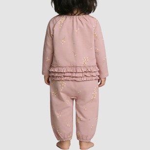 Fashionable printed girls' thin bodysuit pajamas