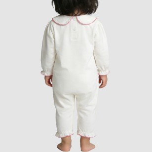 Sweet and cute girls' thin one-piece pajamas