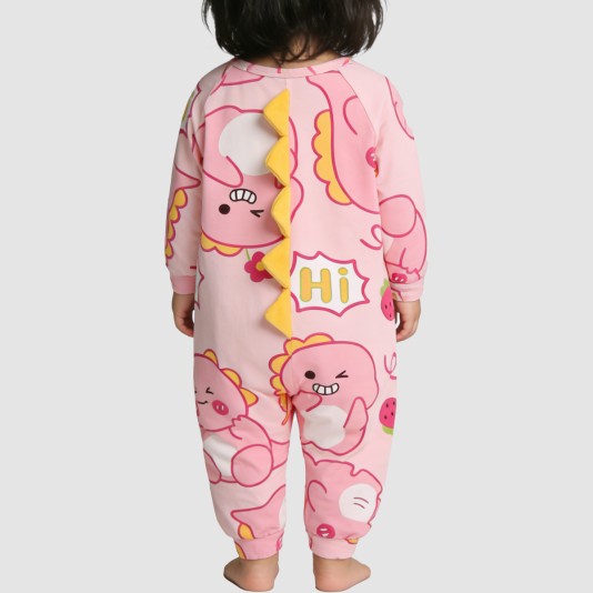 Cartoon loose-fitting thin onesie pajamas for girls