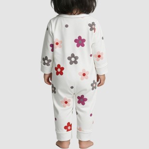 Soft and comfortable thin girls' onesie pajamas