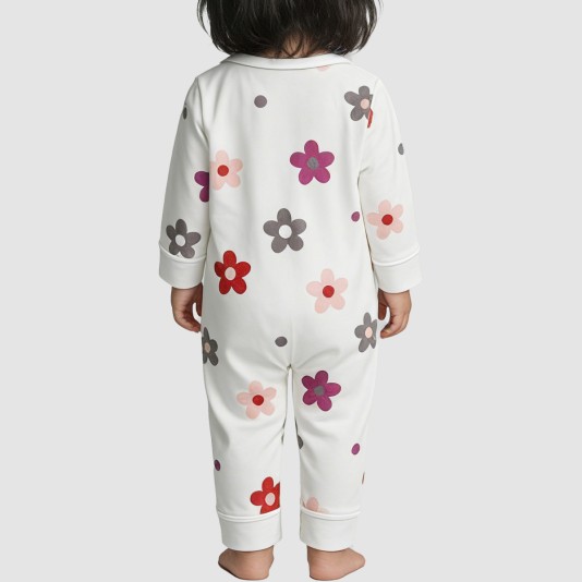 Soft and comfortable thin girls' onesie pajamas