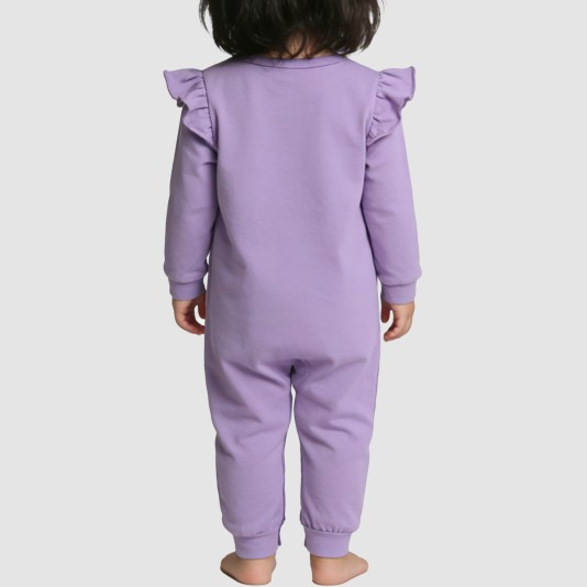 Soft and skin-friendly thin girls' onesie pajamas