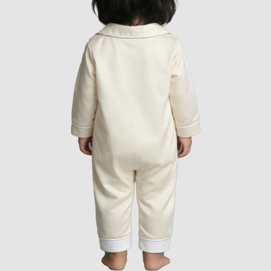 Silky soft girls' thin bodysuit pajamas