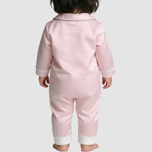 Simple and silky thin girls' onesie pajamas