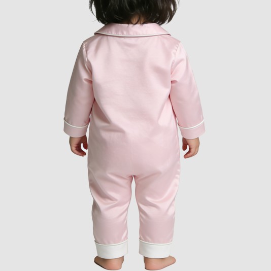 Simple and silky thin girls' onesie pajamas