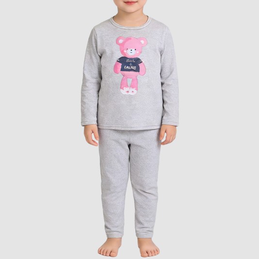 Casual and simple girls' pajama set
